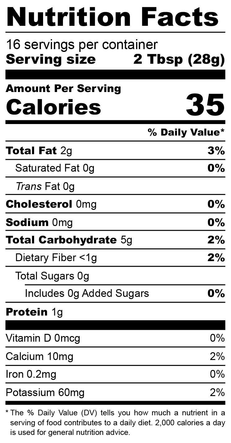 Jar of Truly Delicious Foods Original Blend seasoning mix on a white background