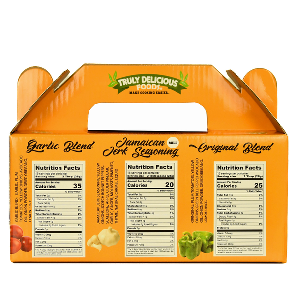 STARTER KIT 8oz Original Blend | 8oz Mild Jamaican Jerk | 8oz Garlic Blend)