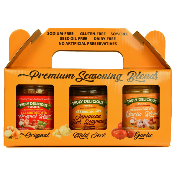 STARTER KIT 8oz Original Blend | 8oz Mild Jamaican Jerk | 8oz Garlic Blend)