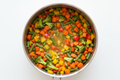Diced Vegetables in Pot