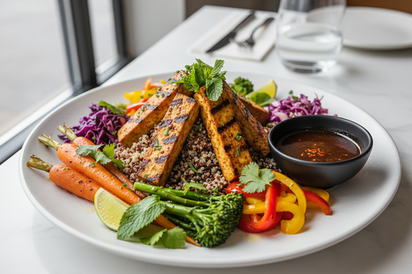 🌶️ Jerk Tofu with Dipping Sauce